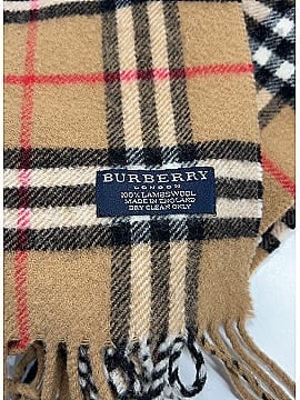 Burberry Wool Check Scarf (view 2)