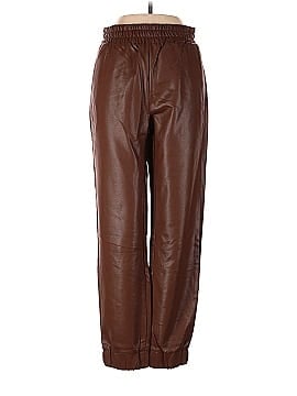 Olivaceous Faux Leather Pants (view 1)
