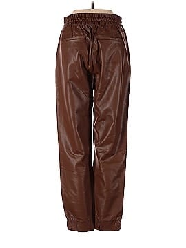 Olivaceous Faux Leather Pants (view 2)