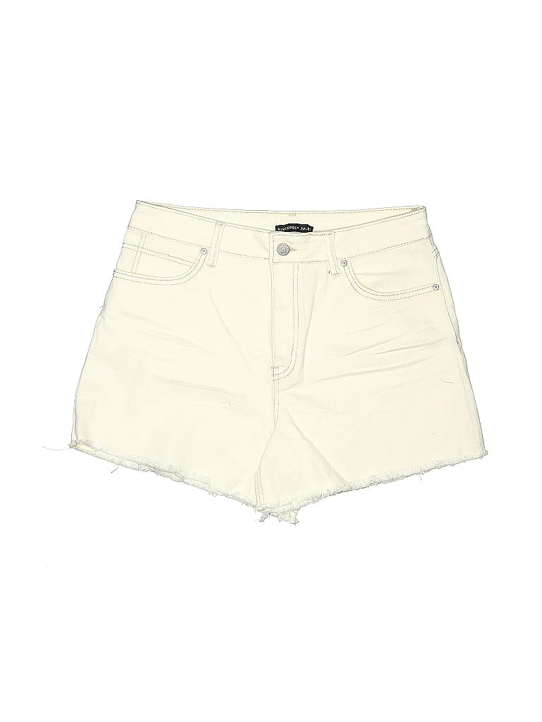 Pre-owned Sincerely Jules Denim Shorts In White