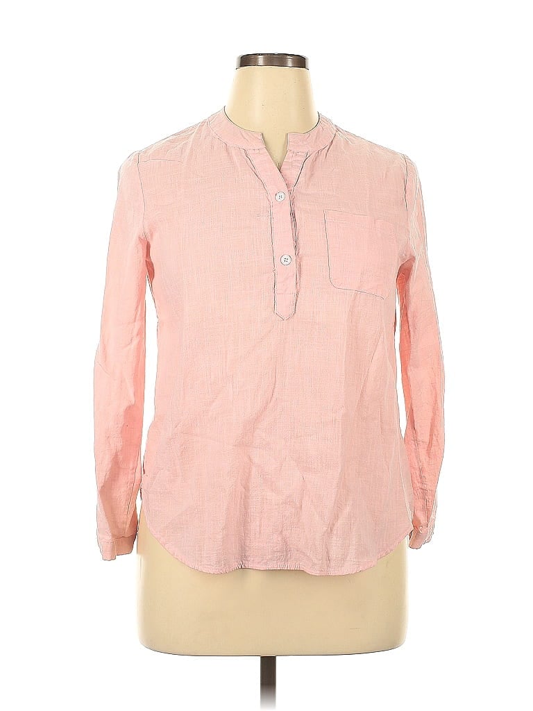 Pre-owned Unbranded Long Sleeve Button Down Shirt In Pink