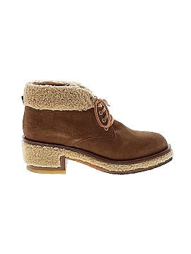 Chanel Suede Shearling Ankle Boots (view 1)