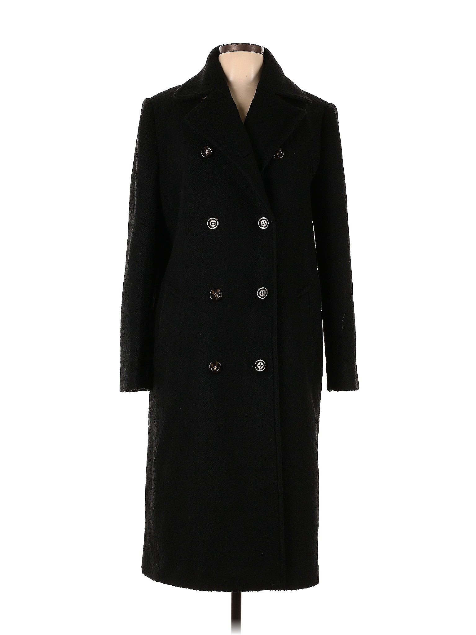 Ann Taylor Black Coat Size L - 73% off | ThredUp