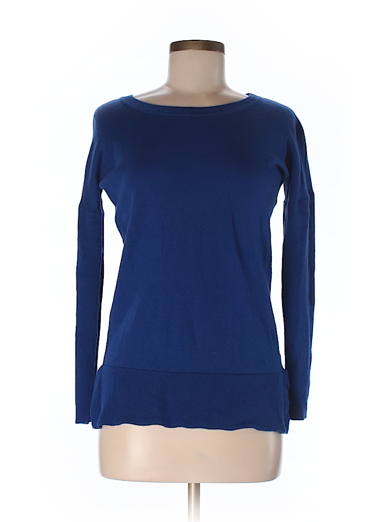 Cynthia Rowley for Marshalls 100% Wool Solid Dark Blue Wool Pullover ...