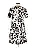 Ann Taylor Animal Print Leopard Print Ivory Casual Dress Size 00 - photo 2