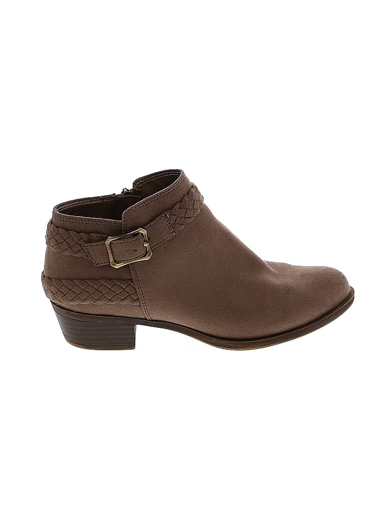 Life Stride Brown Ankle Boots Size 5 - photo 1