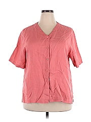 Eileen Fisher Short Sleeve Button Down Shirt