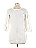 Ann Taylor 100% Cotton White Pullover Sweater Size L - photo 2