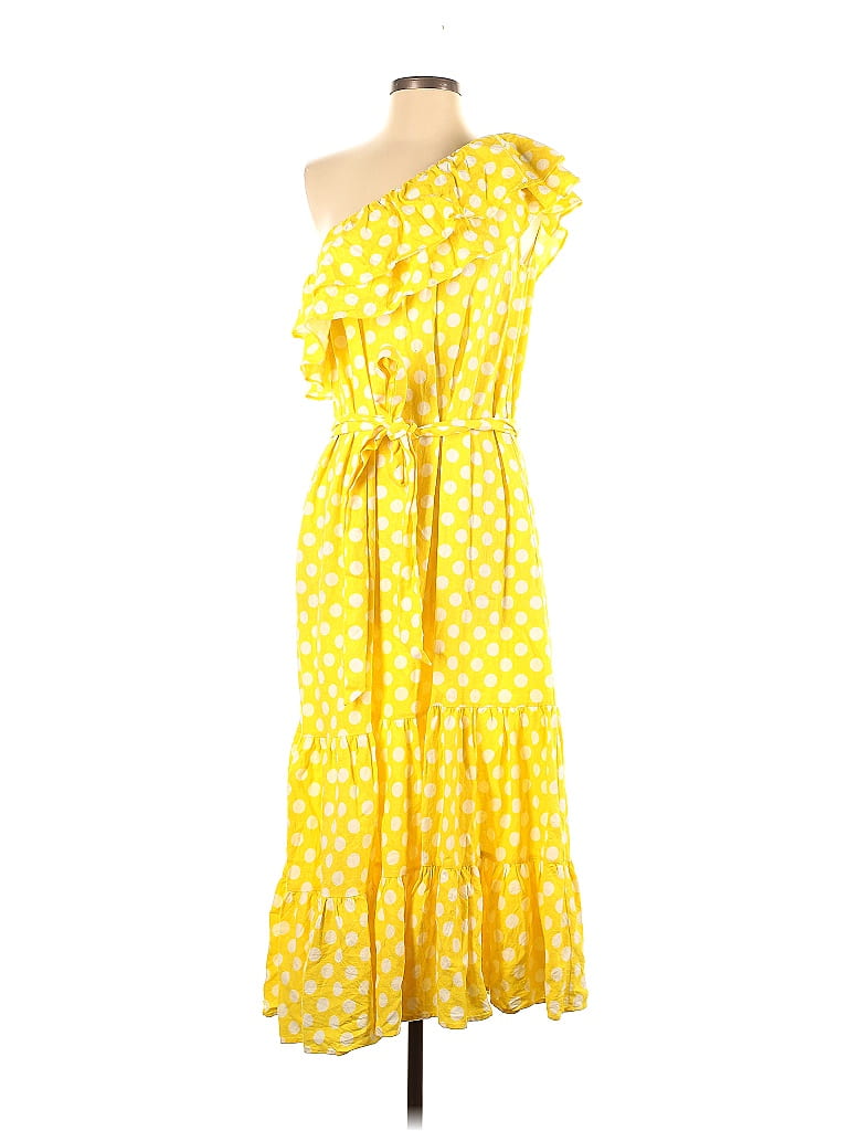 Lisa Marie Fernandez for Target Polka Dots Yellow Casual Dress Size S - photo 1