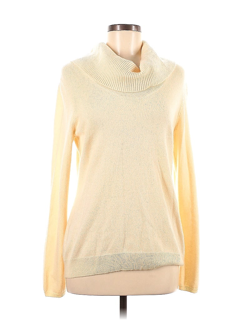 Talbots 100% Cashmere Ivory Cashmere Pullover Sweater Size M - photo 1