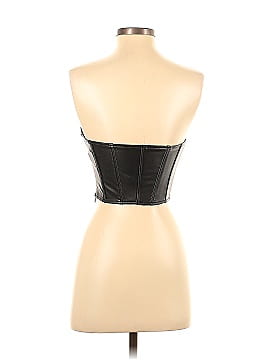 Zara Faux Leather Top (view 2)