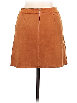 Urban Revivo Faux Leather Skirt (view 2)