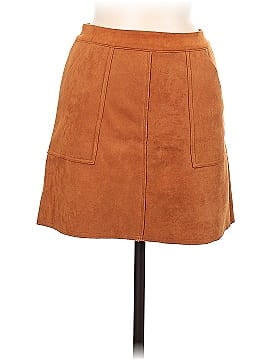 Urban Revivo Faux Leather Skirt (view 1)