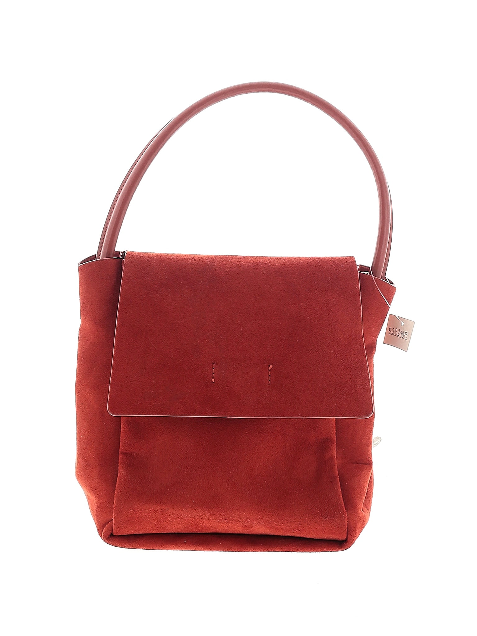 Anthropologie 100 Polyurethane Solid Red Satchel One Size 58 Off