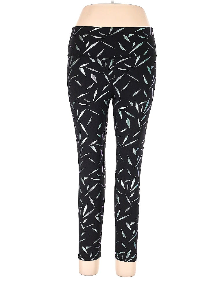 Zyia Active Graphic Black Leggings Size 12 - 60% off | ThredUp