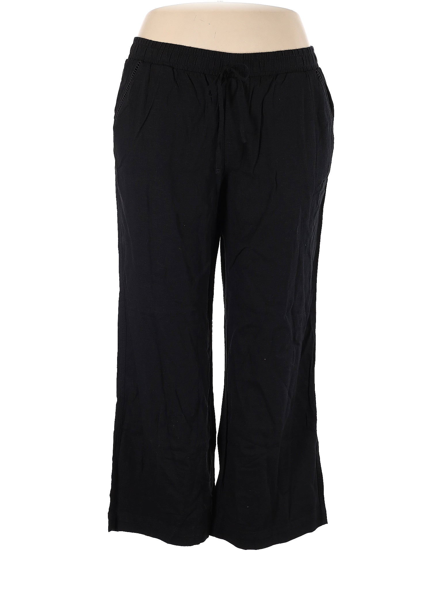 Briggs Black Linen Pants Size XXL - 64% off | ThredUp