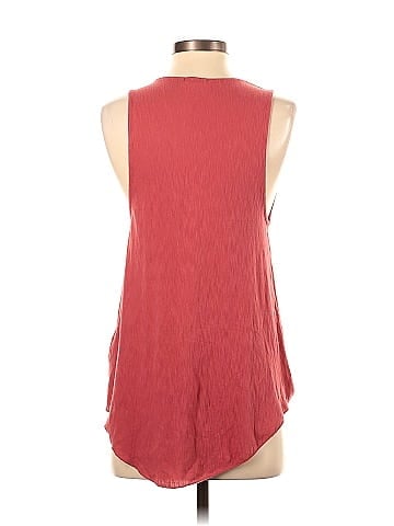 Silence and Noise Red Sleeveless Blouse Size XS
