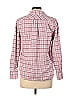 J.Crew 100% Cotton Plaid Tweed Burgundy Long Sleeve Button-Down Shirt Size 10 - photo 2