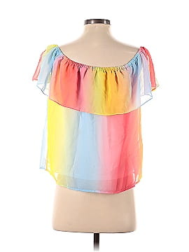 Palms Away Short Sleeve Blouse (view 2)