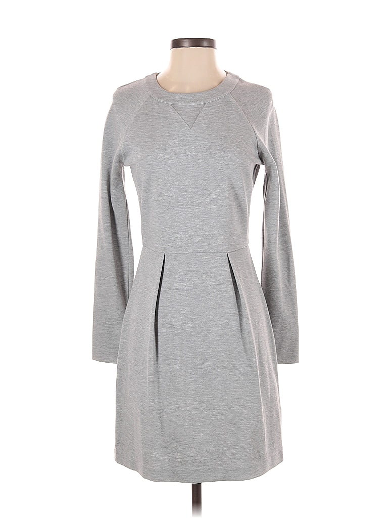 Madewell Marled Solid Gray Casual Dress Size S - photo 1