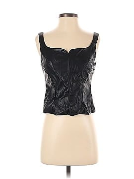 Osman Yousefzada Collective Faux Leather Bustier Top (view 1)