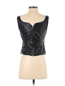Osman Yousefzada Collective Faux Leather Bustier Top (view 2)
