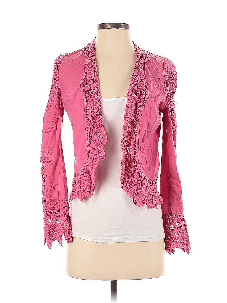 Vivienne Tam 100% Cotton Pink Kimono Size Sm (1) - photo 1