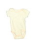 Baby Kiss 100% Cotton Marled Yellow Short Sleeve Onesie Size 0-3 mo - photo 1