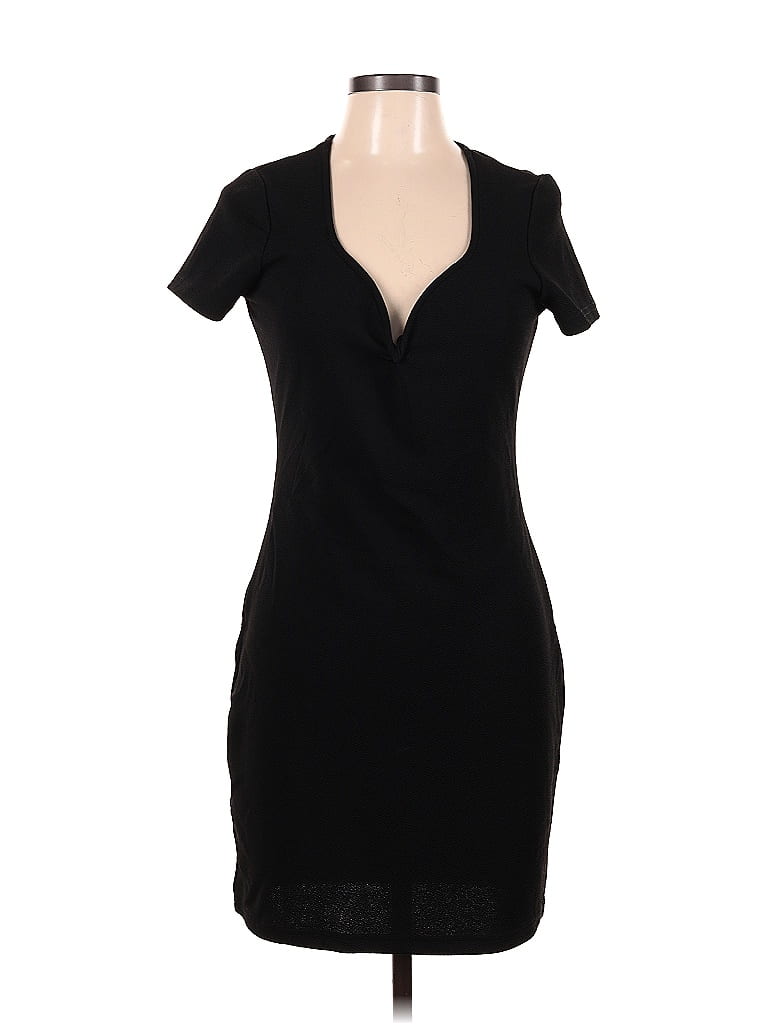 Pre-owned Shein Casual Dress In Black