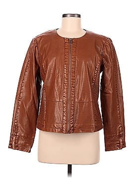 Ann Taylor LOFT Outlet Faux Leather Jacket (view 1)