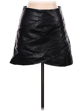 BARNEYS Originals Faux Leather Skirt (view 1)