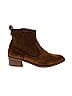 Veronica Beard 100% Leather Brown Ankle Boots Size 8 - photo 1