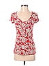 Ann Taylor Factory Red Short Sleeve Blouse Size XS - photo 1