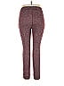 Almost Famous Marled Tweed Color Block Burgundy Sweatpants Size L - photo 2