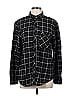 BDG 100% Baumwolle Argyle Checkered-gingham Grid Plaid Black Long Sleeve Button-Down Shirt Size L - photo 1