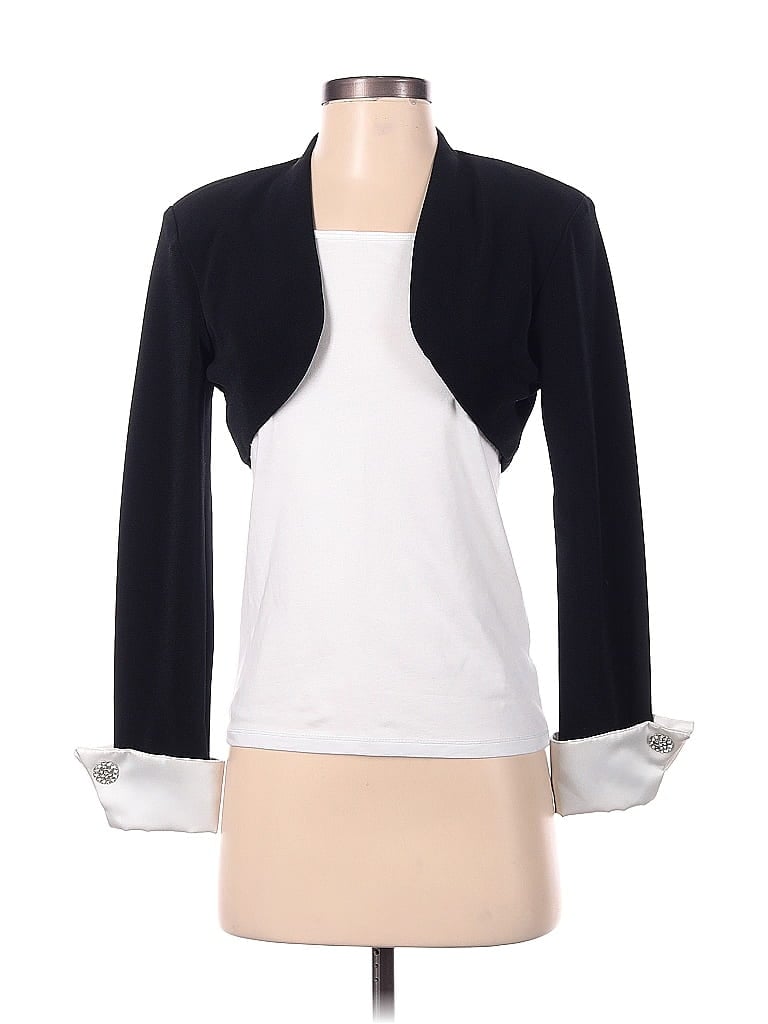 Betsy & Adam 100% Polyester White Black Jacket Size 3 - photo 1