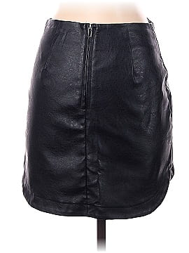 William B Faux Leather Skirt (view 2)