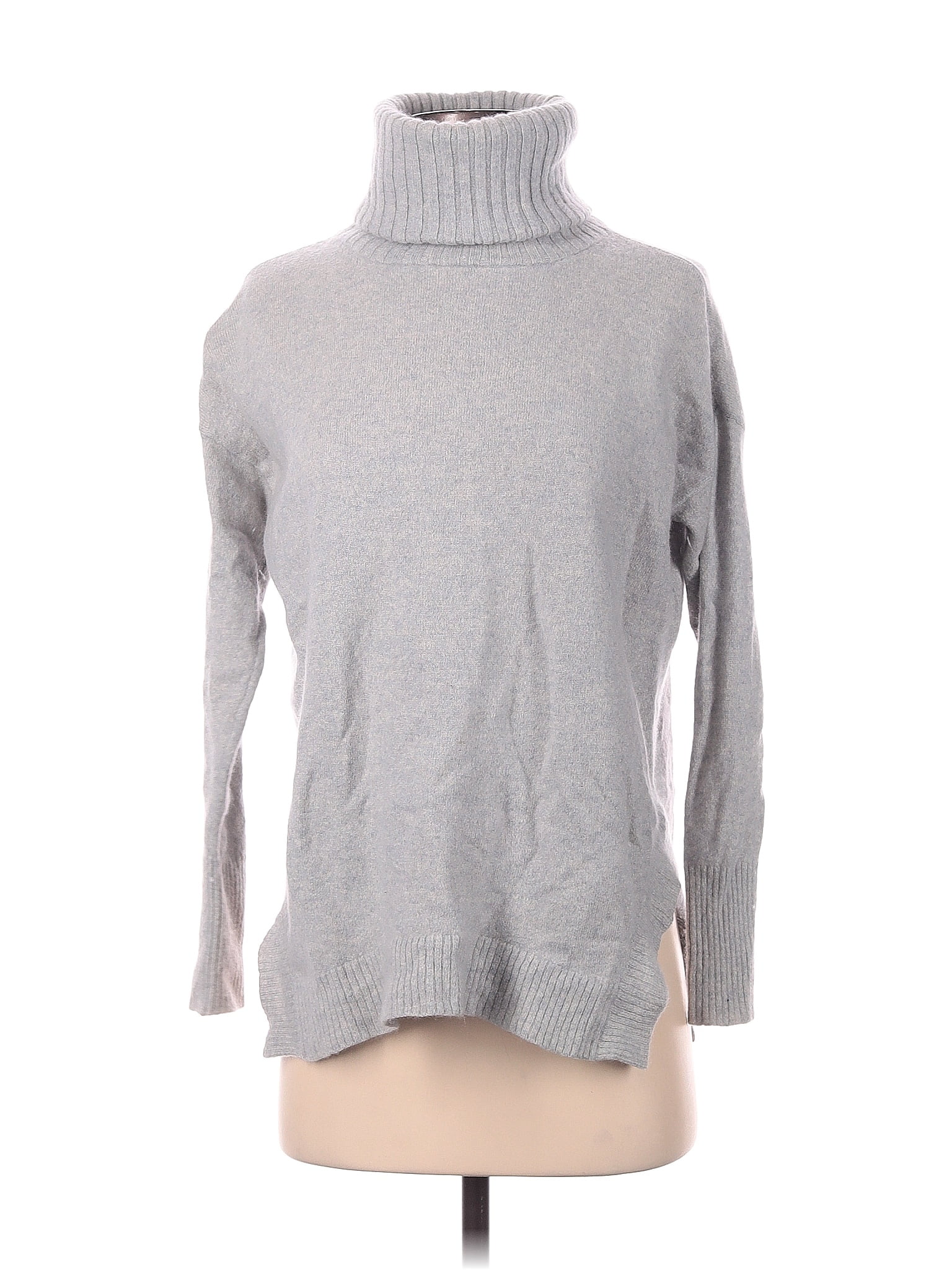 Ann Taylor 100% Cashmere Gray Cashmere Pullover Sweater Size S - 75% ...