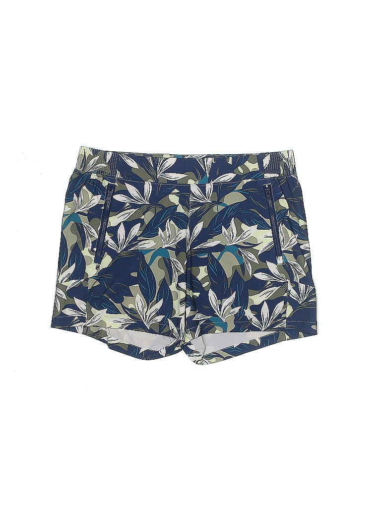 Columbia Jacquard Tortoise Floral Motif Baroque Print Floral Brocade Tropical Blue Athletic Shorts Size M - photo 1