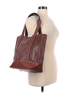 Lands' End Leather Tote (view 2)