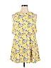Rare Editions 100% Polyester Floral Motif Floral Yellow Casual Dress Size 14 - photo 1
