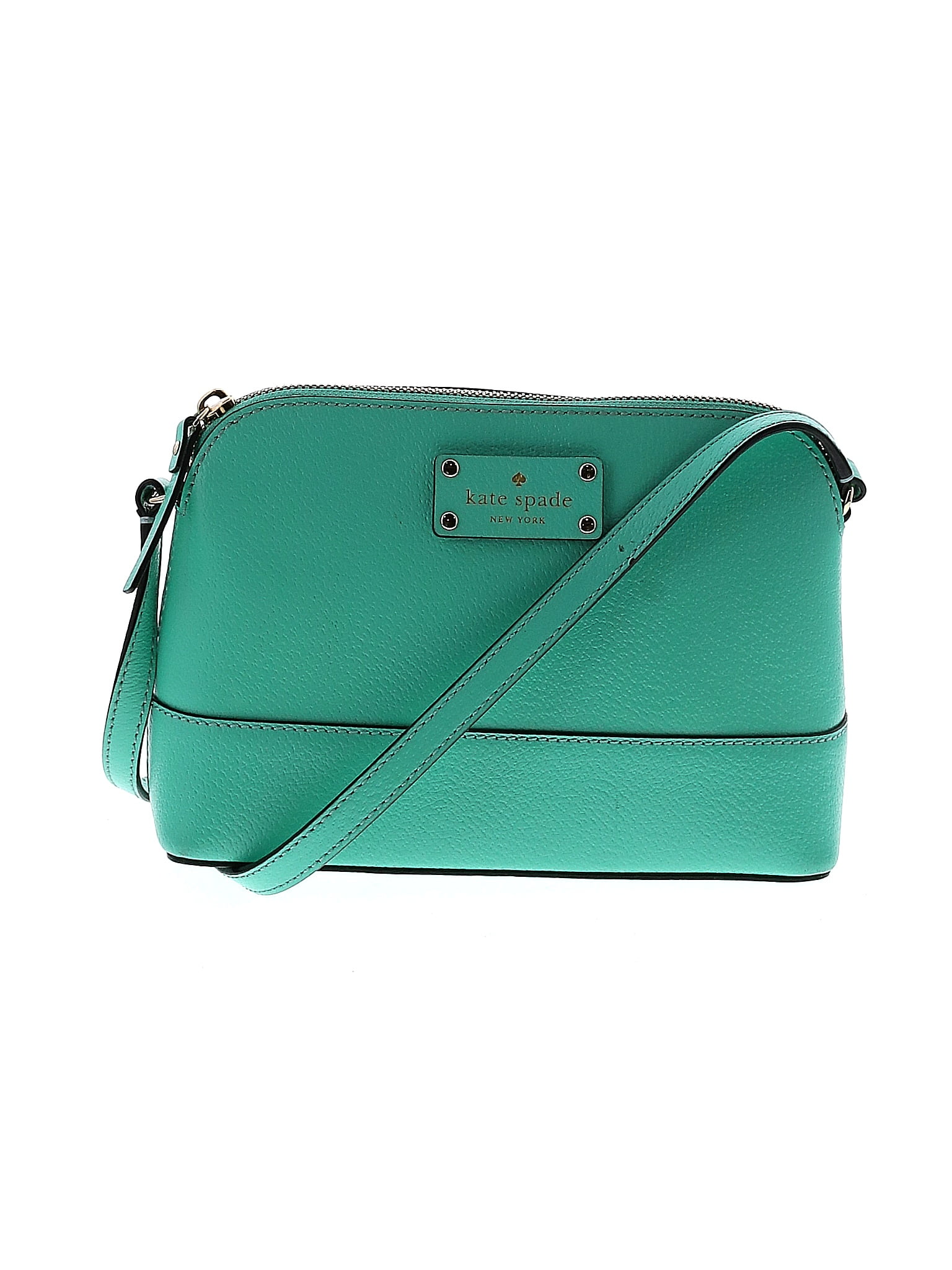 Kate Spade New York 100% Leather Teal Leather Crossbody Bag One Size ...