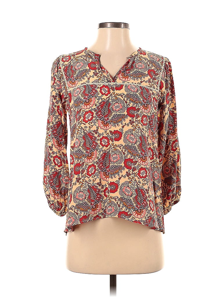 Click to view more detailed imagery on our partner's website Pre-owned Tucker Long Sleeve Blouse In Burgundy