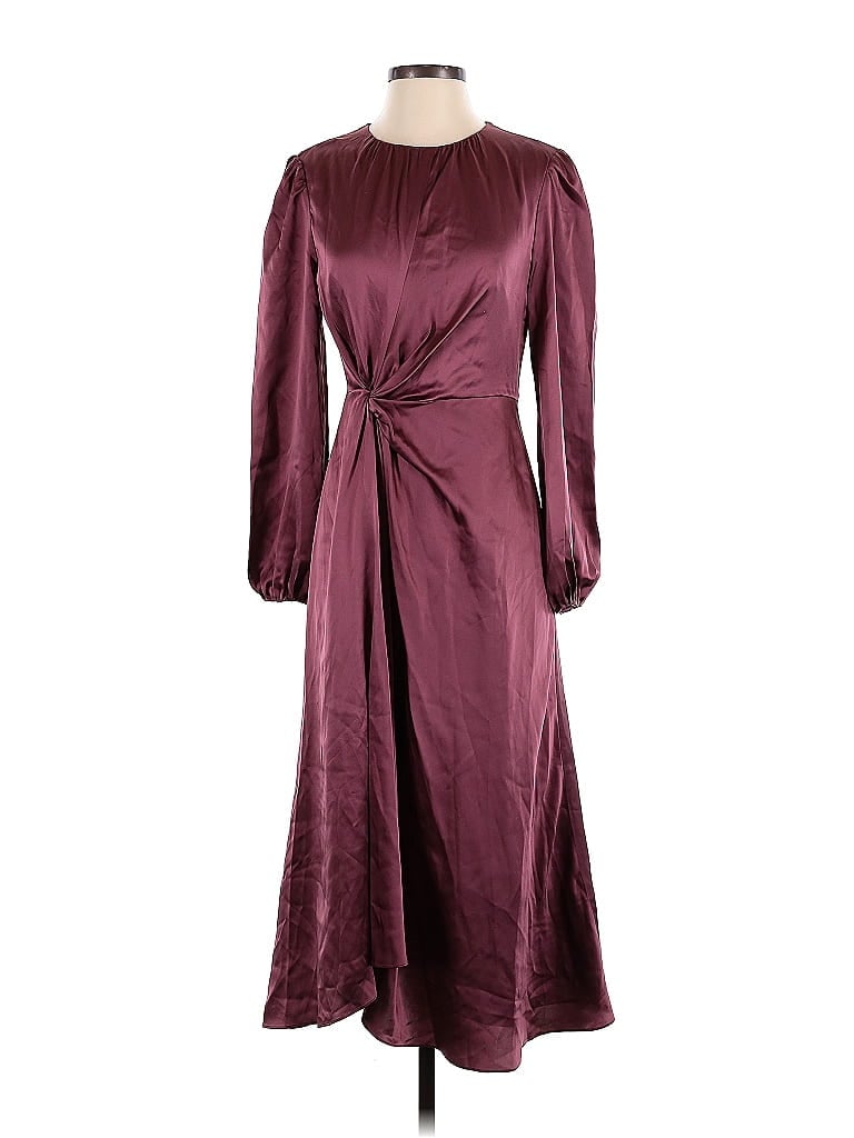 Cinq à Sept Burgundy Casual Dress Size 4 - photo 1