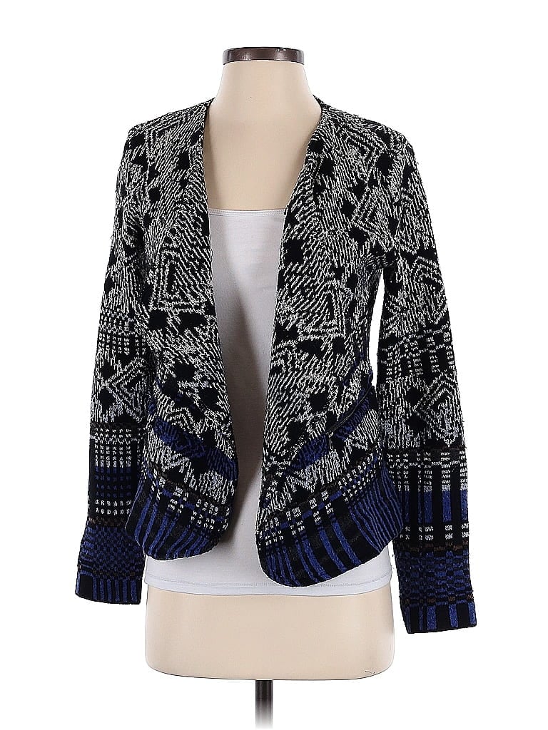 Pre-owned Nic + Zoe Blazer Jacket In Blue