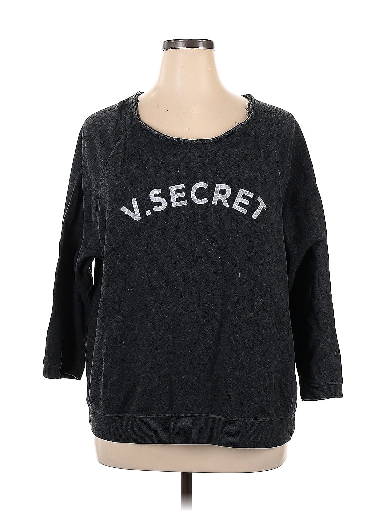 Victoria's Secret Black Sweatshirt Size XL - photo 1