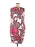 Alyx Jacquard Floral Motif Damask Paisley Baroque Print Brocade Graphic Pink Casual Dress Size 20 (Plus) - photo 2