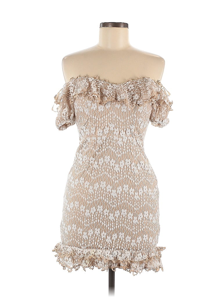 Selfie Leslie Tan Cocktail Dress Size M 63 off ThredUp