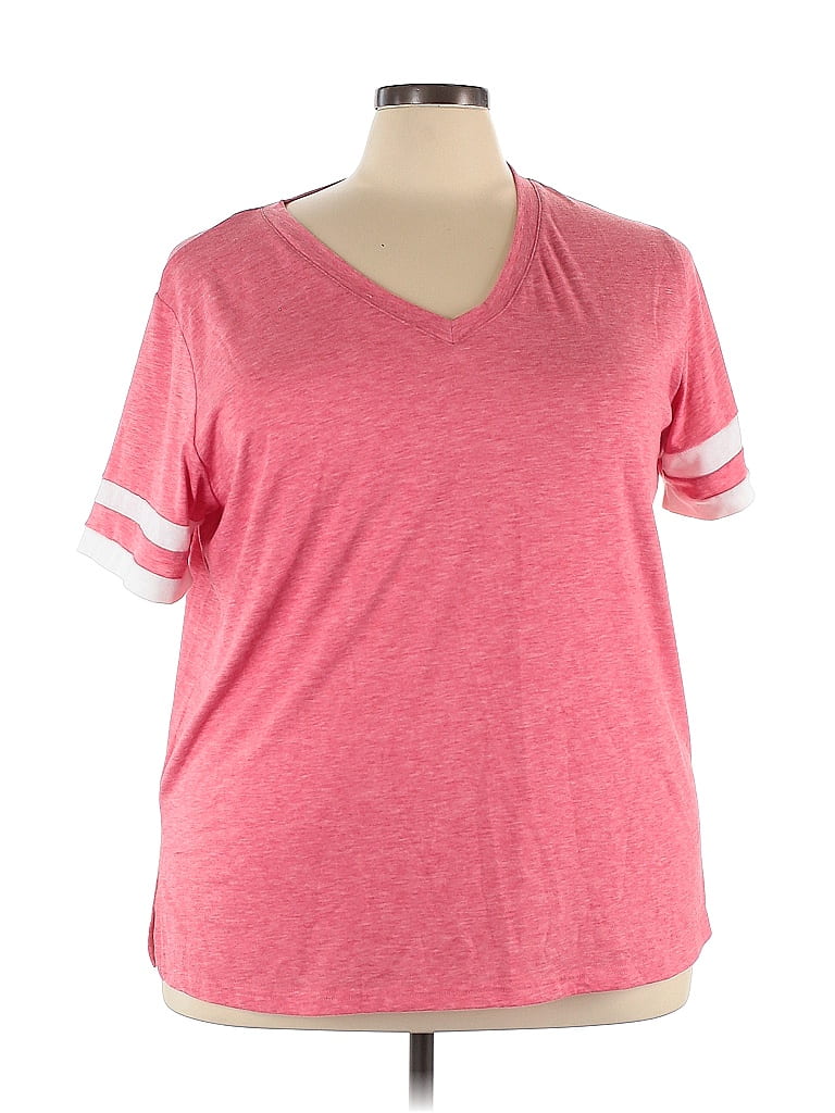 Unbranded Pink Short Sleeve T-Shirt Size 3X (Plus) - photo 1