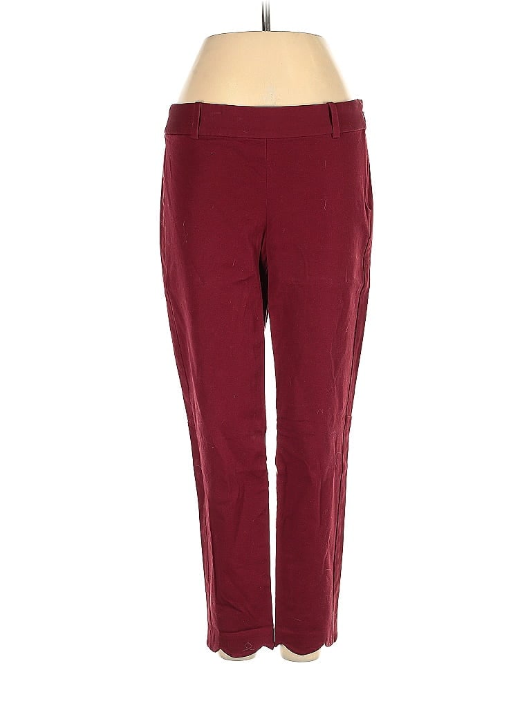 Pre-owned J.crew Factory Store Khaki Pant In Burgundy